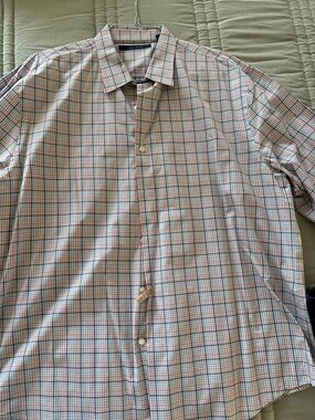 Men's Plaid Button-Up Shirt - Multi-Color